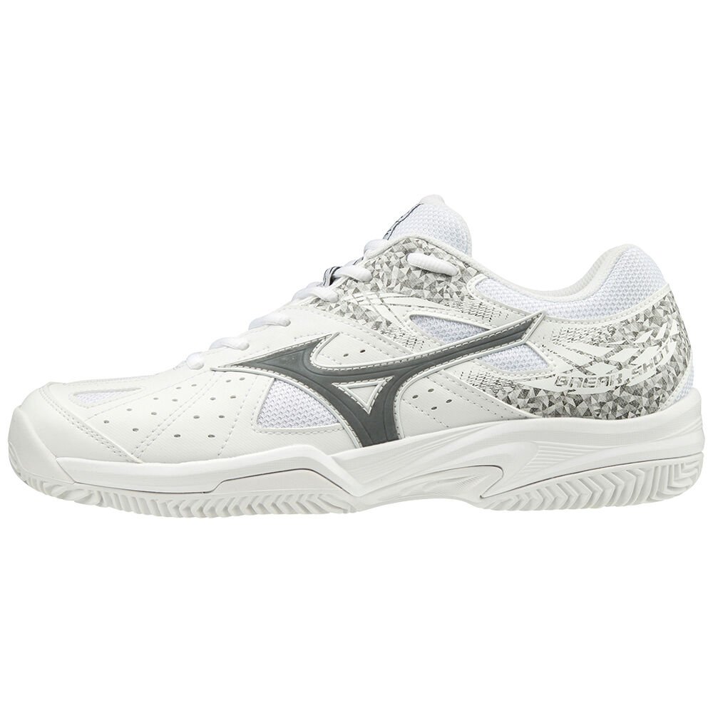 Mizuno Women's Break Shot 2 CC Tennis Shoes White/Black/White (61GC1925-QHG)